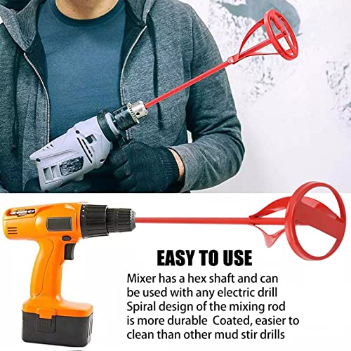 Farbmischer für Bohrmaschine, Stahl Farbmischer Bit Sechskantstab Bohrmaschine Rührwerkzeuge zum Mischen von Harzbeton, in 1-5 Gallonen Eimer