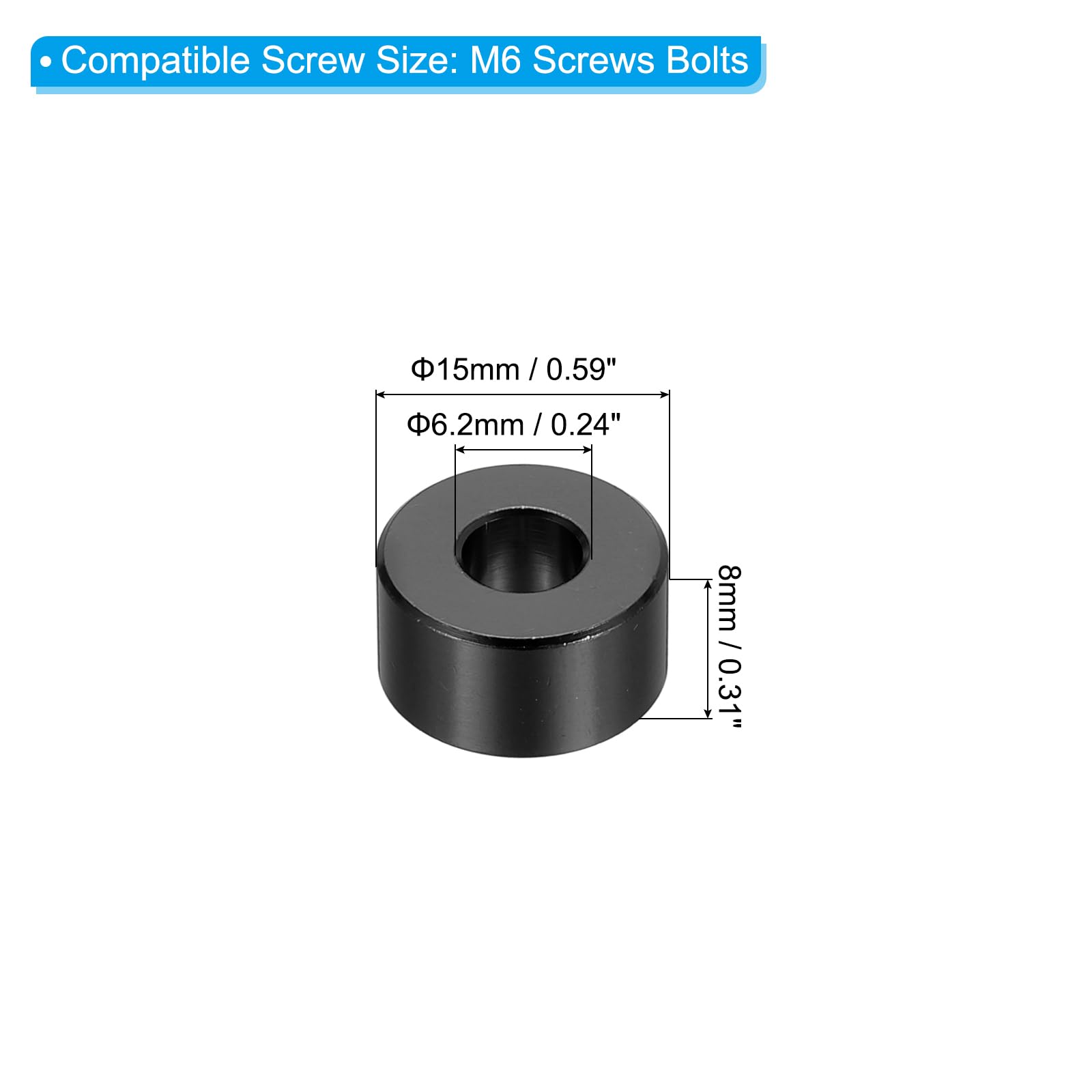 PATIKIL M6 Aluminum Spacers - Image 2