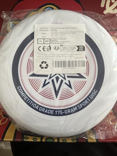 Qkydky Eurodisc 175g,Flying Ring,Professionelle Wurfscheibe,Wurfring mit Durchmesser,Wettkampf-Frisbee Funsport, Rainbow Wettkampfharte Wurfscheibe,Freizeitspieler und Profis Gleichermaßen (A)