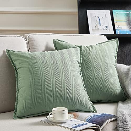 Topfinel Sage Green Cushion Covers 40cm x 40cm Spring Sofa Bed Colorful