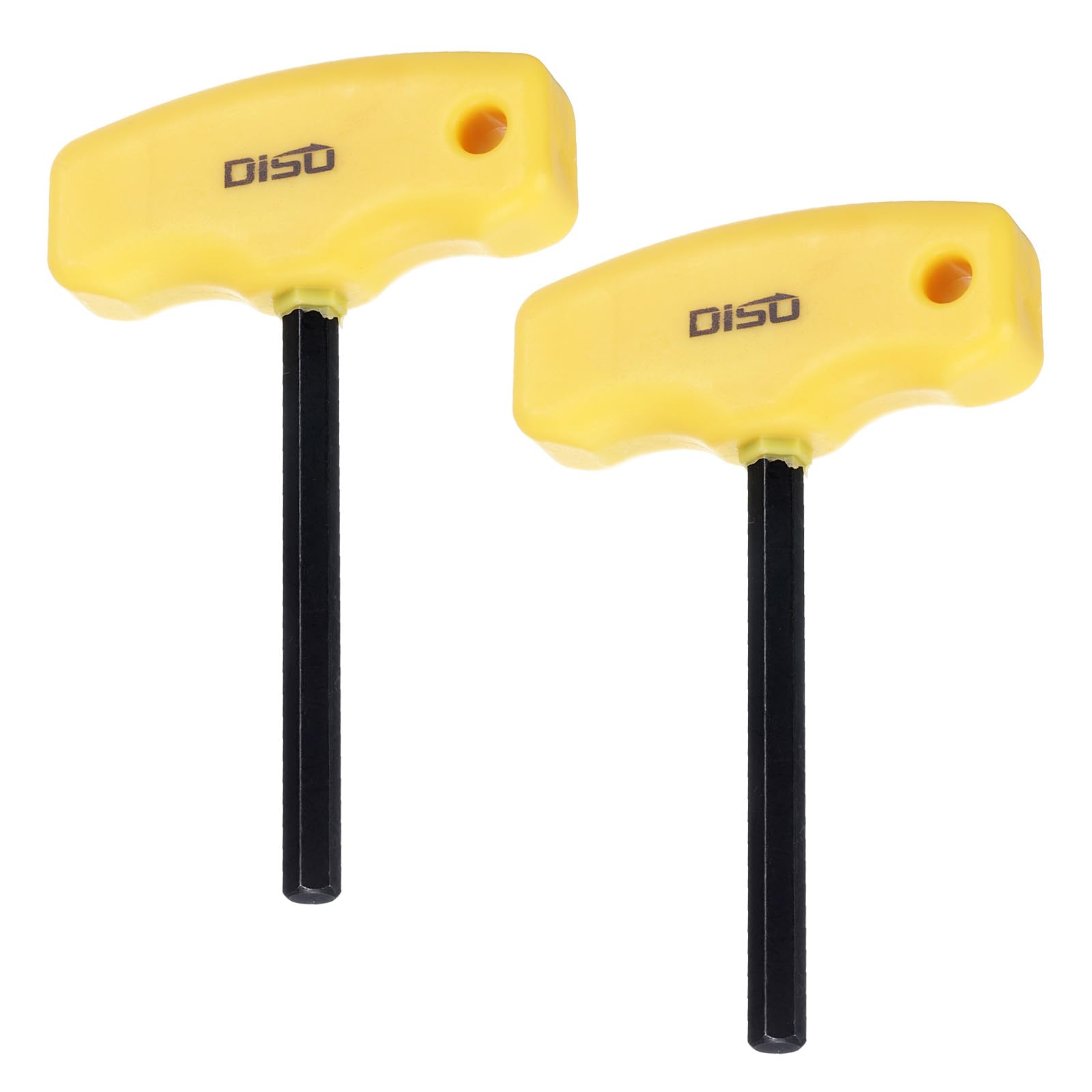 QUARKZMAN 2 Pcs de Llave Hexagonal con Mango en T de 6 mm Llave Métrica de Hexágono Interior Llaves de Boca Herramienta de Reparación para Mantenimiento, Negro