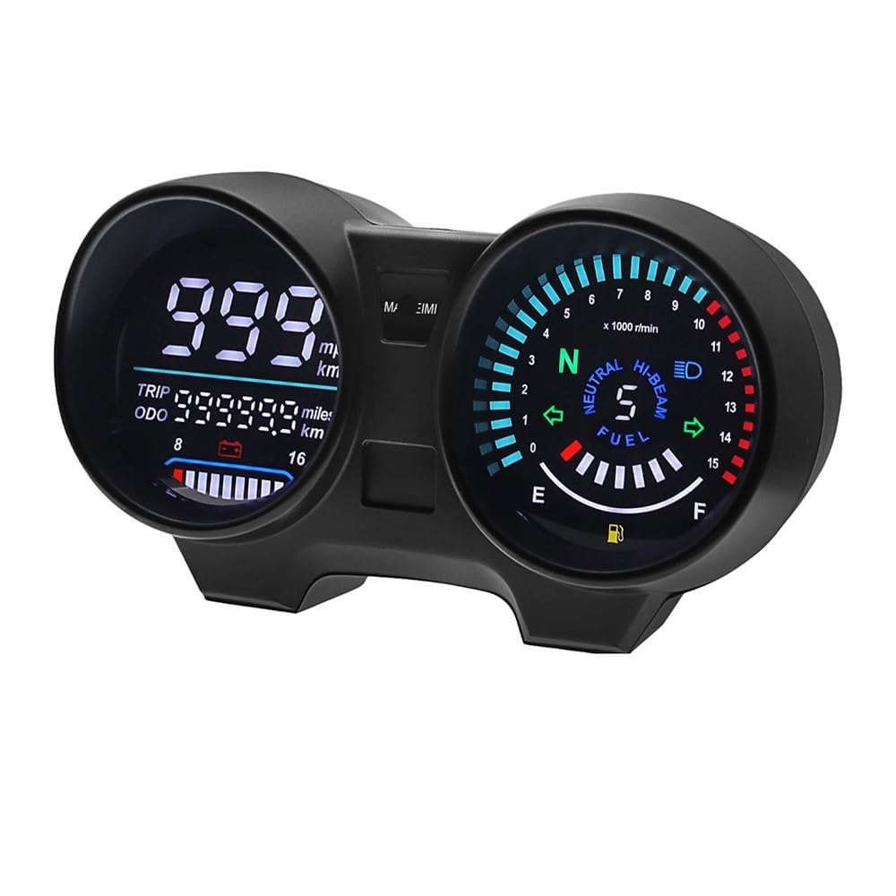 Contagiri contachilometri Tachimetro Universale Per Moto Cruscotto Digitale Elettronica LED Contachilometri Contagiri Per Moto Per TITAN 150 Per