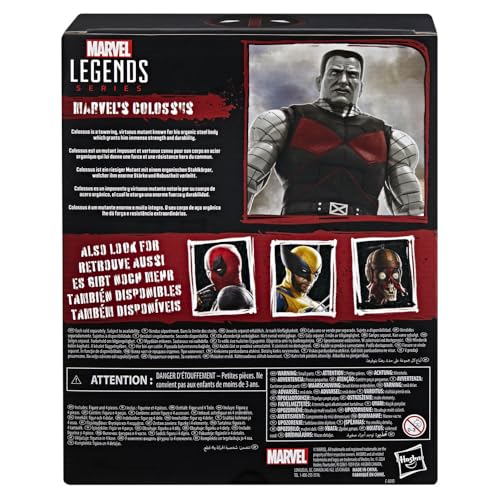 Marvel Legends Series Colossus, Deadpool Legacy Collection Deluxe Collectible 6 Inch Action Figure