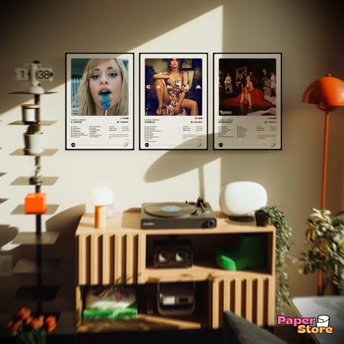 Image of Thepaper9store Pack of 8 - Camila Cabello Music Album Art Wall Posters (8.4 x 12 Inch) Adhesive Tape Included | Aesthetic Wall Decor for Bedroom, Living Room, Office