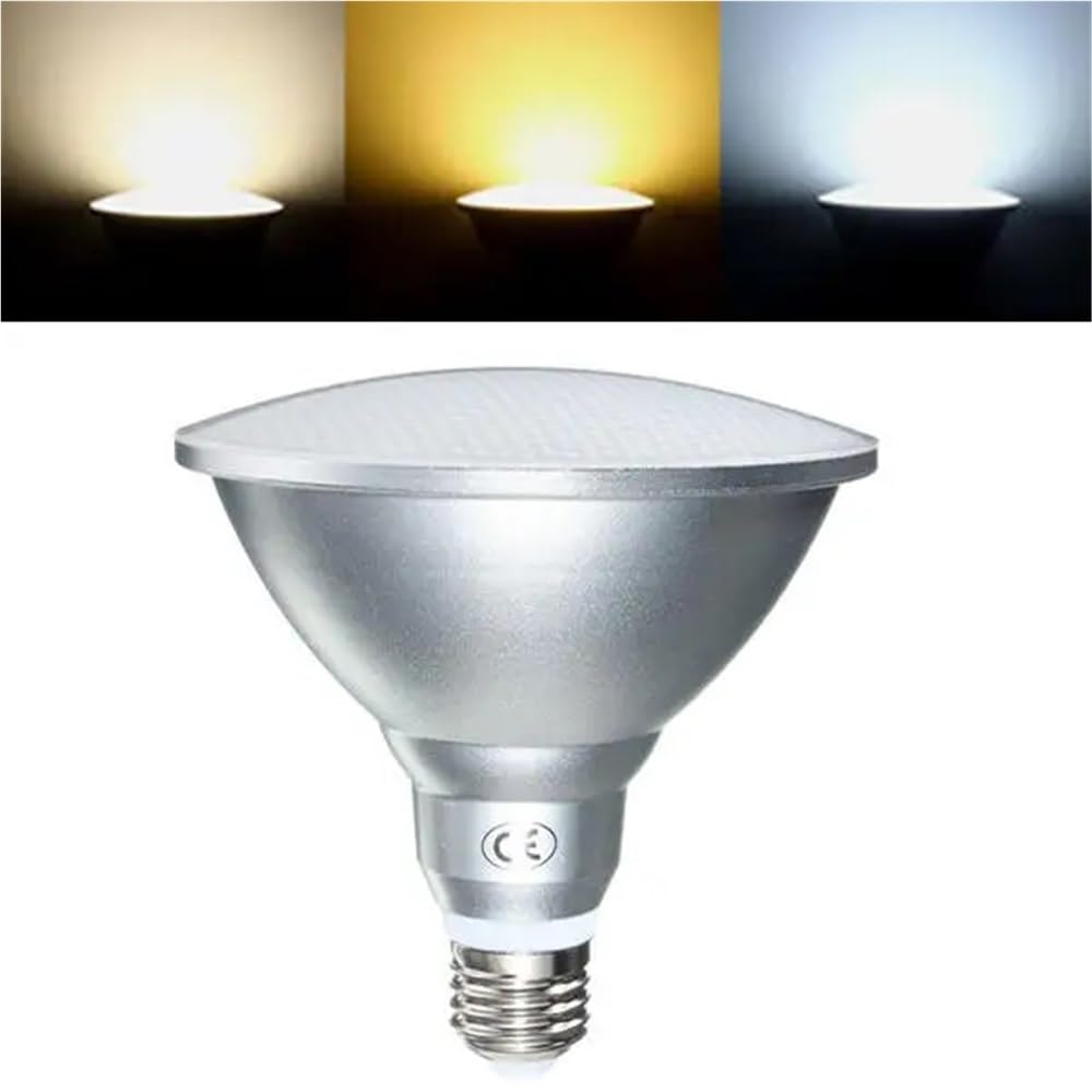RZL Éclairage, Lot de 4 ampoules LED for spot AC85-265 V E27 7 W/12 W/15 W PAR20/PAR30/PAR38 Lampe étanche IP65 Éclairage intérieur Projecteur(Cold White 6000K,Par30 12W)