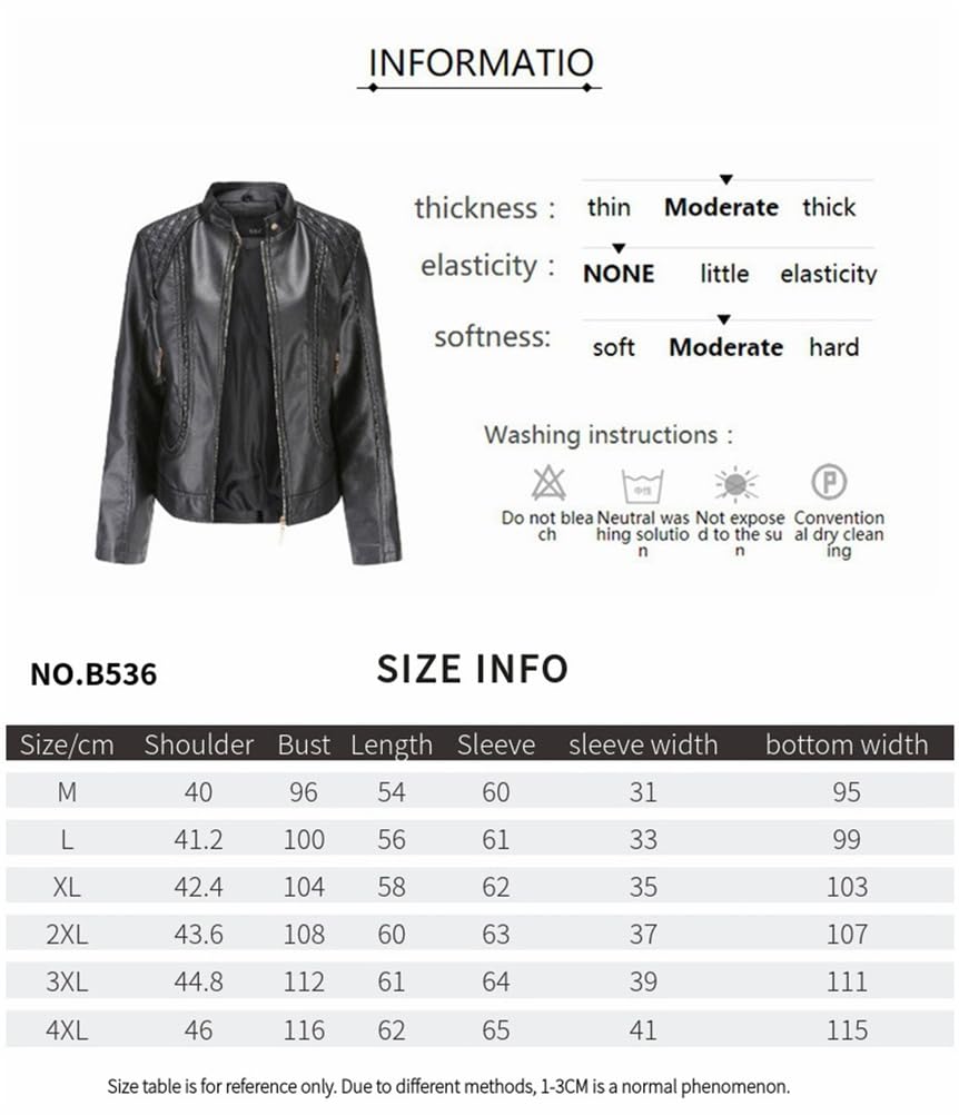 Automne Hiver Femmes Veste en Cuir Outdoor Windproof PU Stand Collar Tops Mode Slim Moto Porter Casual Manteaux Vêtements pour Femmes