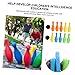 SUPVOX 1 Set Bowling for Indoor Sports Kit for Family Fun Develops Coordination Balance for Parties Lightweight Easy to Carry Bowling Pins Balls Random Color