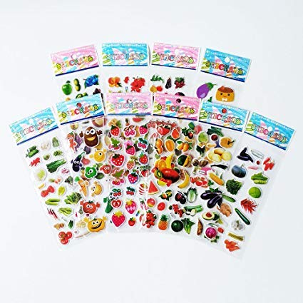 SBS Kids Project Fruits Puffy Stickers (Set of 5) (B07NDZJNBW) Amazon Price History, Amazon Price Tracker