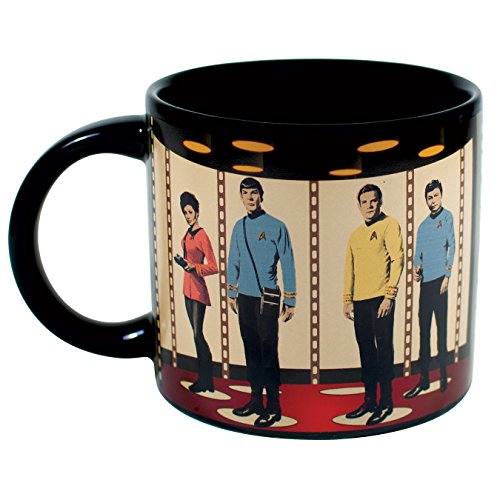 Star Trek Transporter Heat Changing Mug - Add Coffee Or Tea And Kirk, Spock, Mccoy And Uhura Appear On The Planet's Surface - Comes In A Fun Box,14 Oz #TOP5