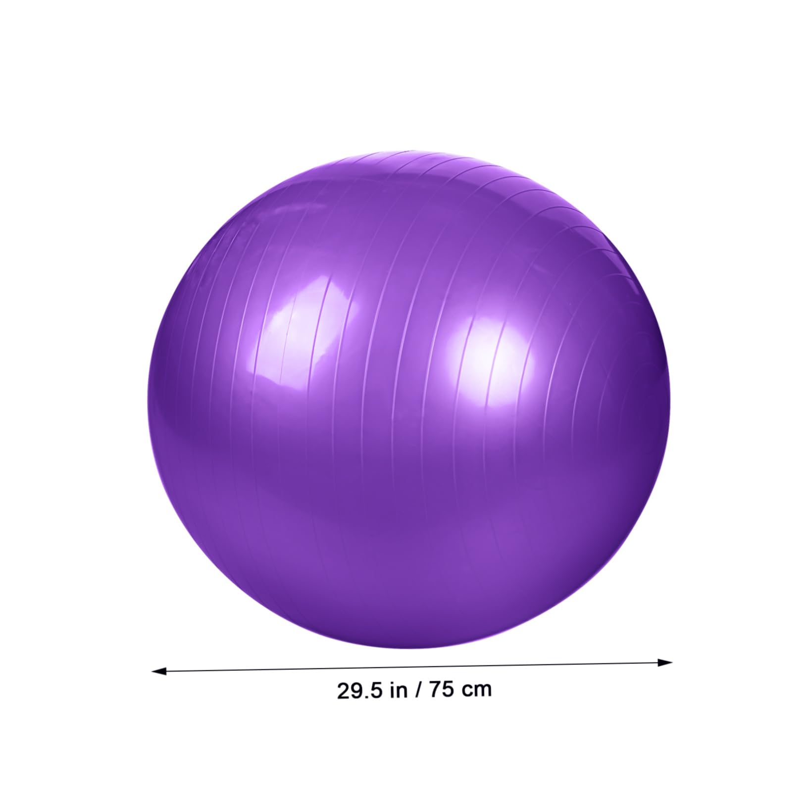KICHOUSE Yoga Ball Durable Inflatable Stability Ball for Workout Exercise Thickened Includes Air Pump for Home Routines