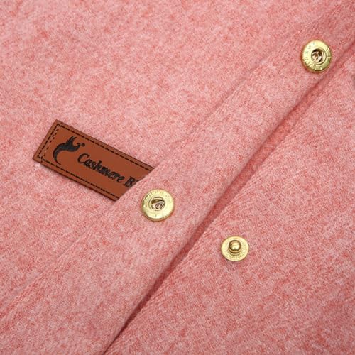 Women's Fringe Shoulder Cape Thickened Warm Faux Cashmere Wrap 2-in-1 Shawl Scarf with Button for Fall Winter4