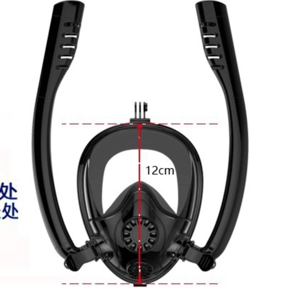 Maschera da Sub Snorkel Set 180° Panoramic Diving Snorkeling Maschera Da Nuoto Con Fotocamera Moun Sub Snorkeling & Apnea