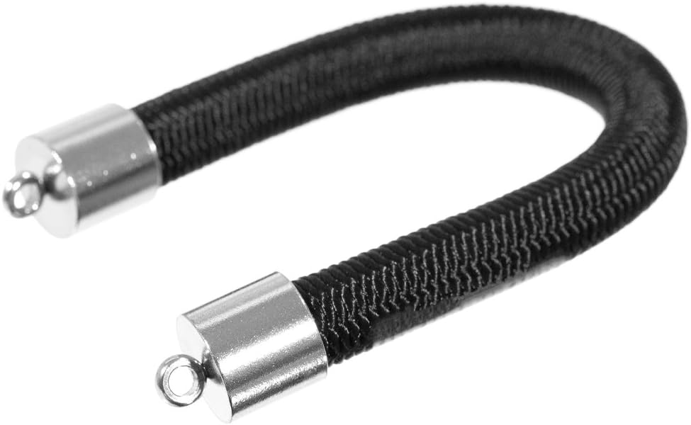 Craft County Cord End Caps (8 mm Silver, 10 Pack)