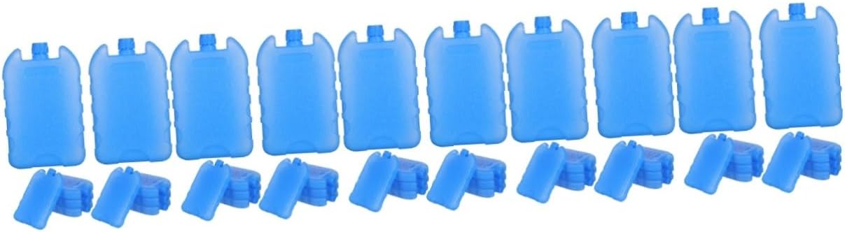 Mobestech 5sets Slim Ice Packs Freezer Reusable Cases Cooler Container Portable Cooling Pack 10pcs*5