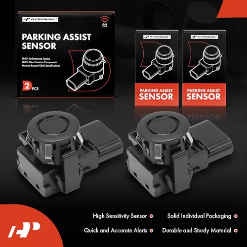 Image of A-Premium 2-PC Reverse Backup Parking Assist Sensor Compatible with Select Honda Models - Pilot 2012-2015, Odyssey 2011-2017, Replace# 39680TK8A11