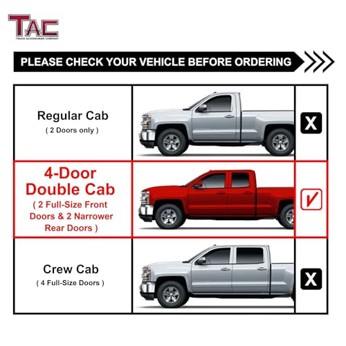 Estribos Laterales para Silverado/GMC 1999-2019 1500/2500/3500 miniatura 3