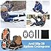 Crampons for Shoes with 28 Stainless Steel Spikes, Anti Slip Crampons for Hiking Boots Women Men, Ice Cleats Traction Snow Grips for Hiking Jogging Fishing Walking Climbing Mountaineering