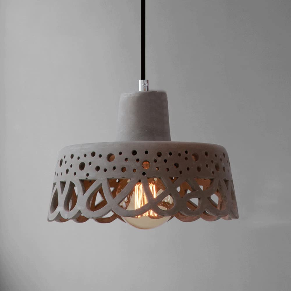 Plafonnier suspendu en ciment pour une déco brute chic - 6