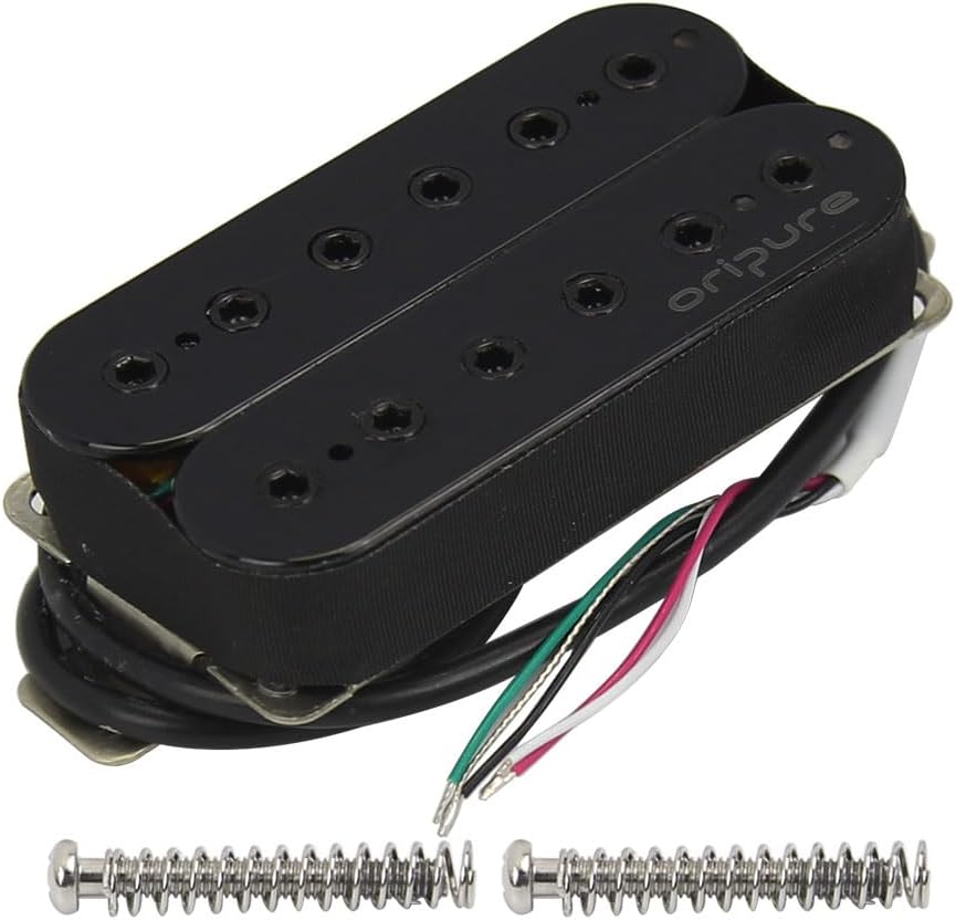OriPure Alnico 5 Humbucker Pickups Electric Guitar Neck Pickup 7-8K, Black