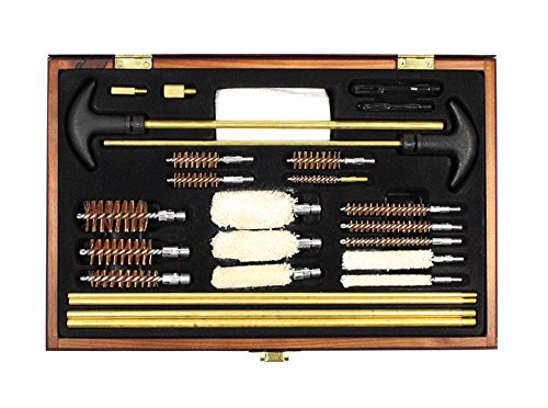 SE Gun Cleaning Kit, Universal, Wooden Box - GC76M