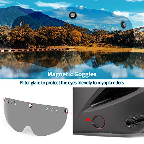 SUNRIMOON Adult Bike Helmet Cycling Helmets Mountain & Road Bicycle Helmets with USB Rechargeable Rear Light Detachable… - Image 5