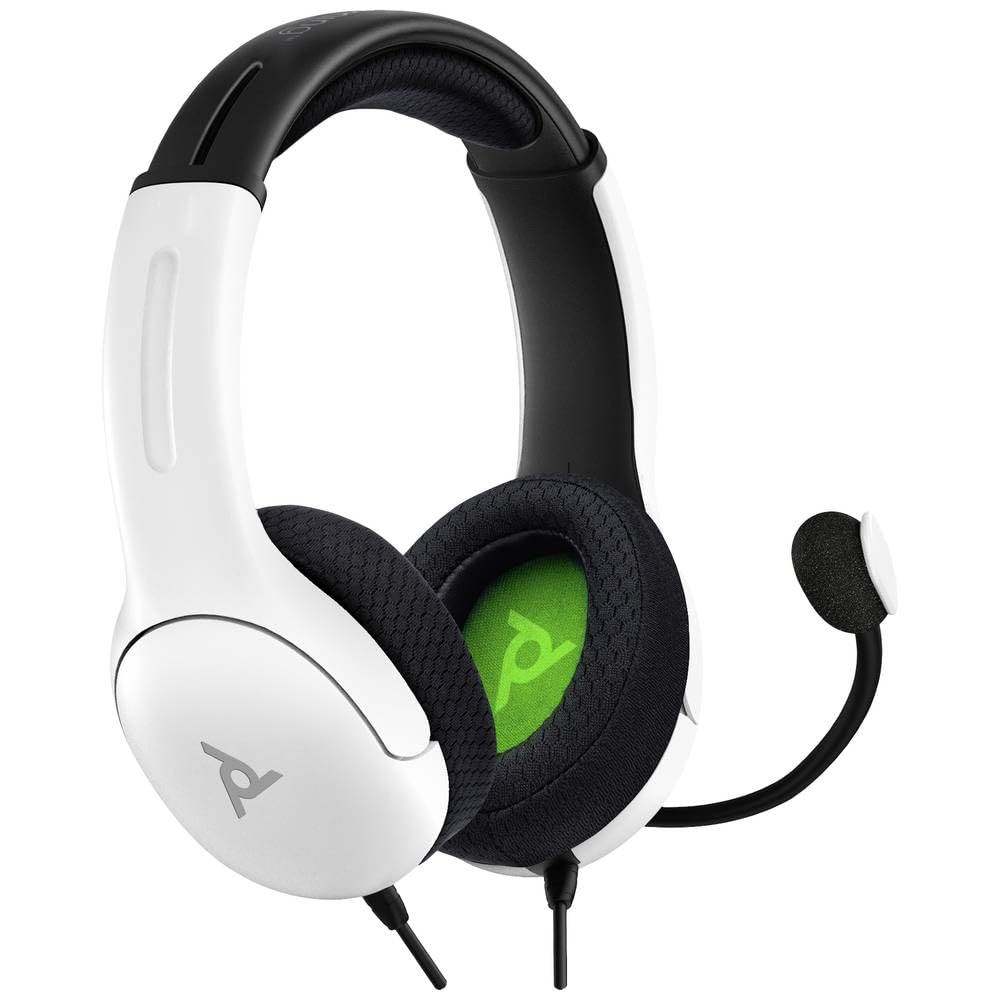 Pdp Gaming Lvl40 Stereo Casque avec Mic pour Xbox One, Series X|S - Pc, Ipad, Mac, laptop Compatible - Noise Cancelling Microphone, Lightweight, Soft Compourt Headphones, 3.5 Mm Jack - Blanc