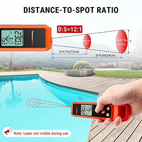 Thermopro Tp420 2-In-1 Instant Read Thermometer For Cooking, Infrared Thermometer Cooking Thermometer With Meat Probe, Non-Contact Laser Meat Thermometer For Griddle Grill Pizza Oven Hvac Pool #TOP7