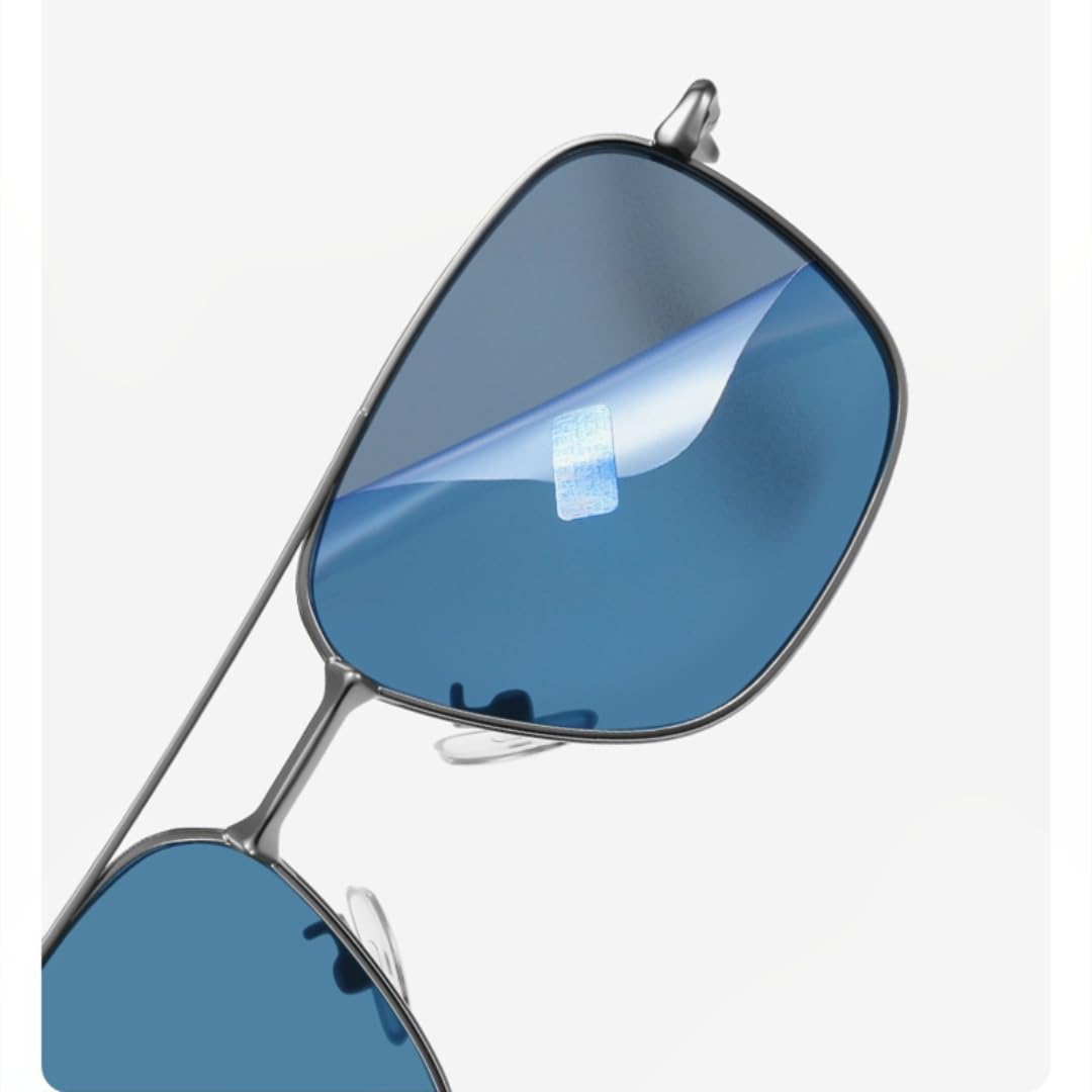 Gafas de sol polarizadas de acero inoxidable con lentes de alta definición para exteriores
