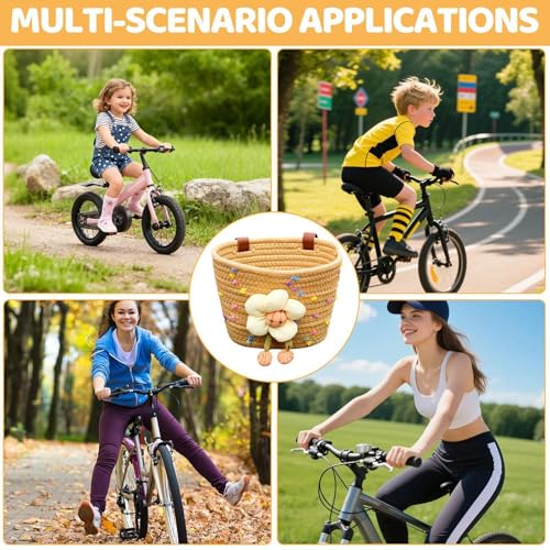 Cesta de bicicleta para niños de algodón artesanal para regalar 5