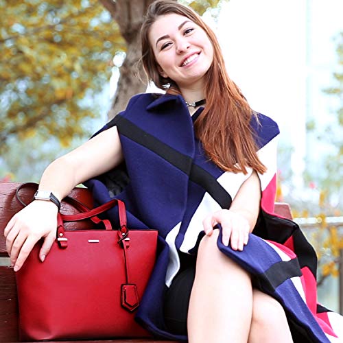 Handbags for Women Shoulder Bags Tote Satchel Hobo 3pcs Purse Set - Image 3