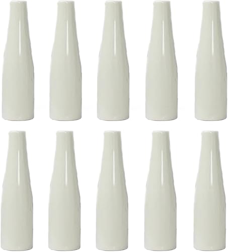 LIZOFER Juego de 10 jarrones pequeños de cerámica blanca moderna para sala de estar, dormitorio, 5.51 pulgadas, jarrones minimalistas para disponible en Yaxa Venezuela