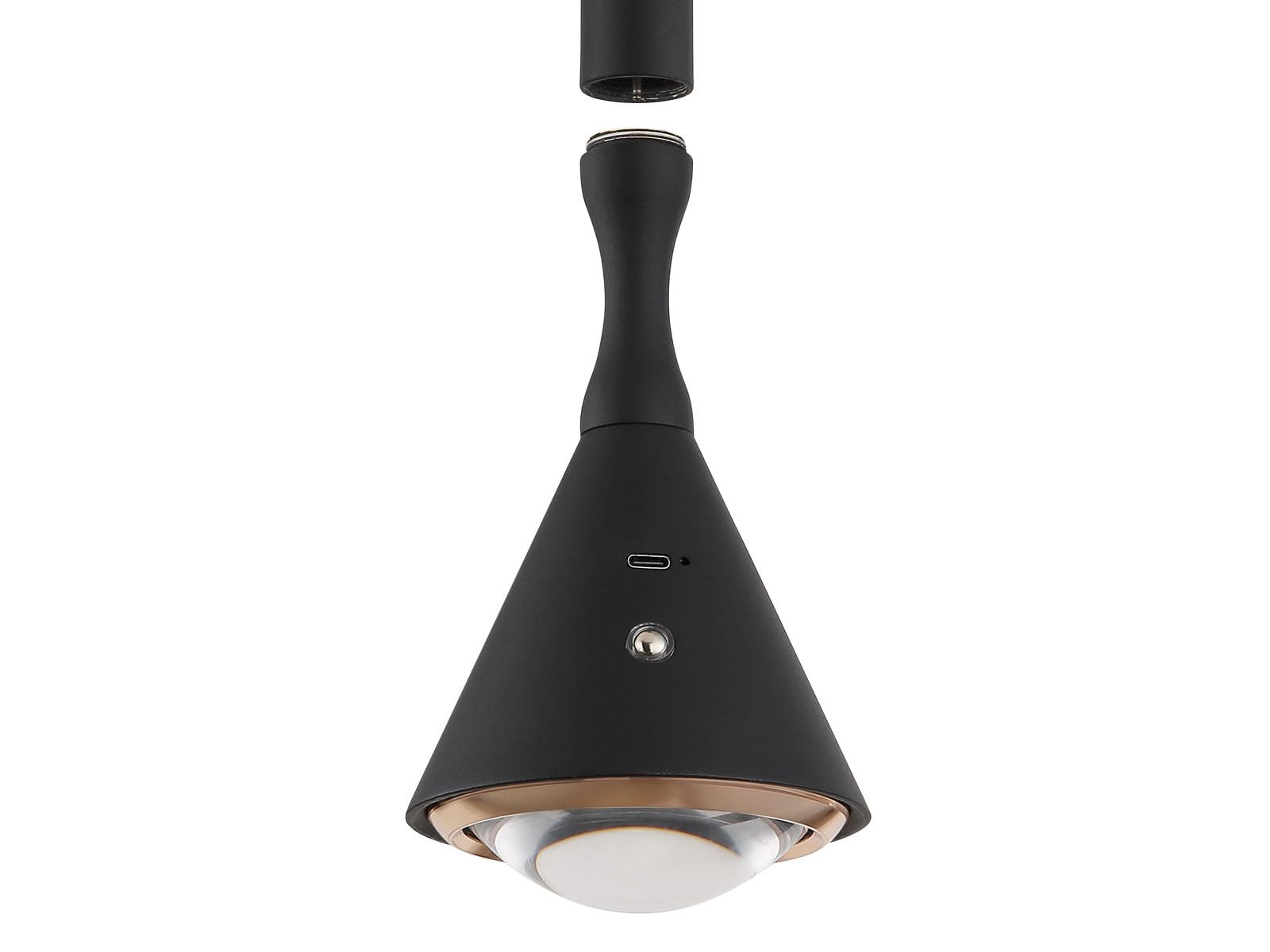 Akku Pendelleuchte LUCINDA höhenverstellbar, dimmbar & Tageslicht, Ø 10cm