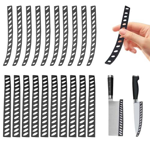 YTAXYZWR Protège-Lames universels en Plastique Haute résistance, étuis de Protection pour Couteaux de Cuisine Droits et courbés, Anti-Coupure et Anti-Rayure, Rangement sécurisé Cuisine