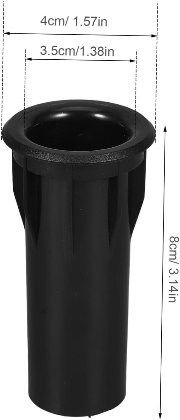 8pcs Bass Port Tube Speaker Tuning Tubes 35mm Opening 80mm Length Black for Subwoofer Speaker Cabinets Home Theater Audio Systems