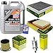 Produktbild Filter Set Inspektionspaket 5 Liter Liqui Moly Motoröl Top Tec 4200 5W-30 MANN-FILTER Innenraumfilter Kraftstofffilter Luftfilter Ölfilter