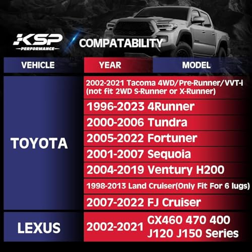 Image of KSP 1.5in Wheel Spacers for Tacoma 4Runner Cruiser Tundra with 6x5.5 PCD