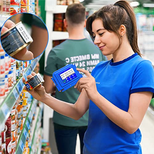 Nuoker Mini127 Portable Handheld Inkjet Printer,Mini Handheld Printer With 2.4 Inch Led Touch Screen Pocket Inkjet Coding Machine For Diy Printing/Qrcode/Barcode/Date/Logo/Batch Series Number Etc #TOP4