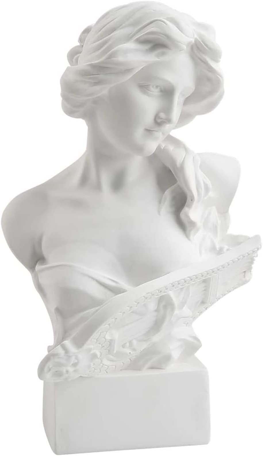 Resin Bust Statue Figure, 6 Inches 15 cm Greek Mythology Goddess Artemis Bust Sculpture Figure for Home Ornament Office Bookshelf Decor Sketch Practice DIY Art Gift-Artemis
