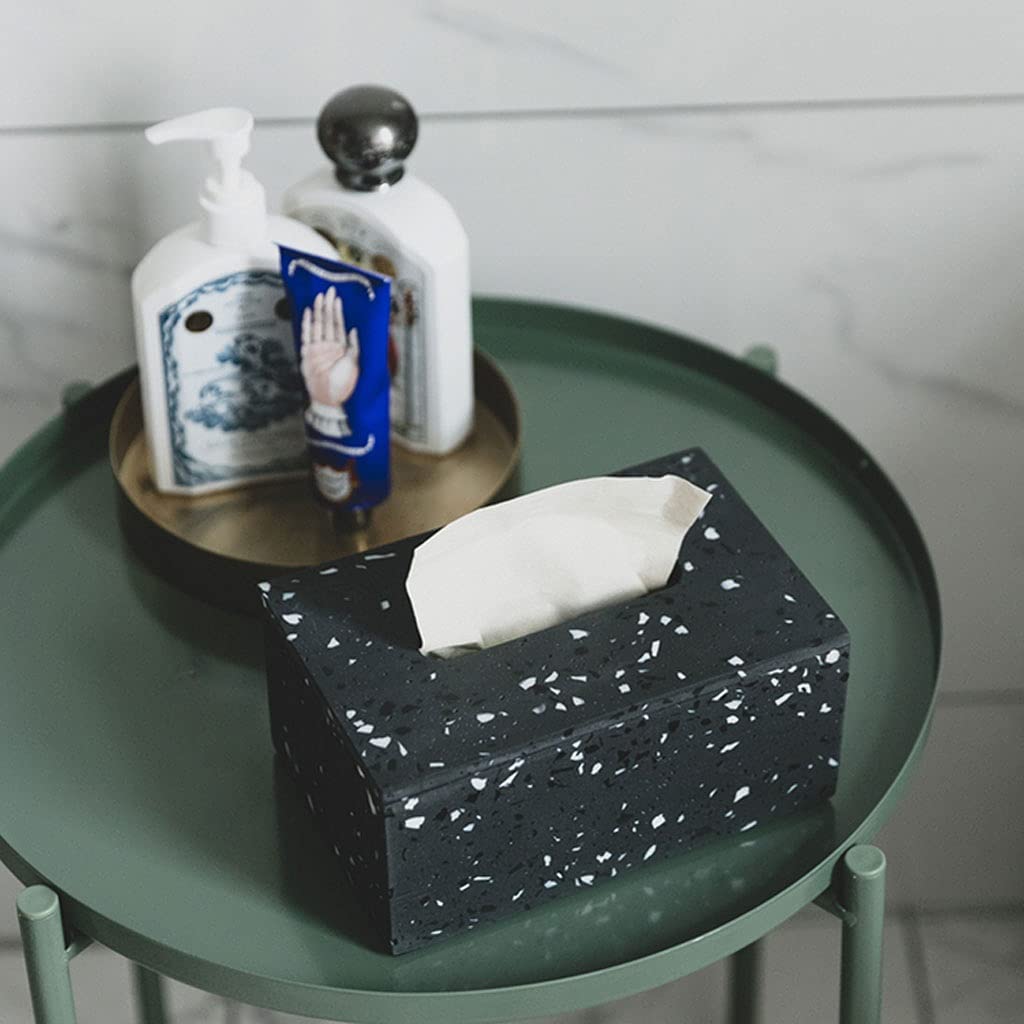 Pudełka na chusteczki, pojemnik na pudełko do przechowywania, serwetnik stołowy, lastryko Nowoczesna minimalistyczna kreatywna restauracja pudełko na serwetki Home Living Room Decoration Storage (kolo
