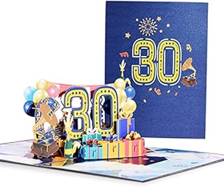 Modloan 30th Birthday Card, 3D Pop Up Anniversary Card for Wife, 30th Wedding Anniversary Card for Husband, Funny Birthday Card for Men, Women, Mum, Dad, Friend