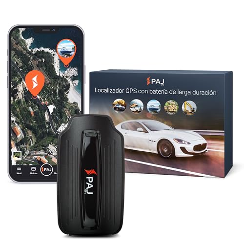 PAJ Power Finder 4G - Localizador GPS con Imán para Coches, Otros Vehículos y Maquinaria - Seguimiento en Tiempo Real, Historial de Rutas y Alarmas - Batería de hasta 90 Días (Modo Espera)