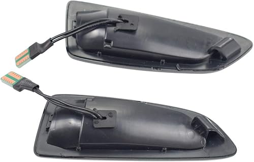 Miniatura 9 de Lámpara de señal de giro LED para guardabarros delantero compatible con Opel Astra J Astra J K Zafira C Insignia B Grandland X (cristal)