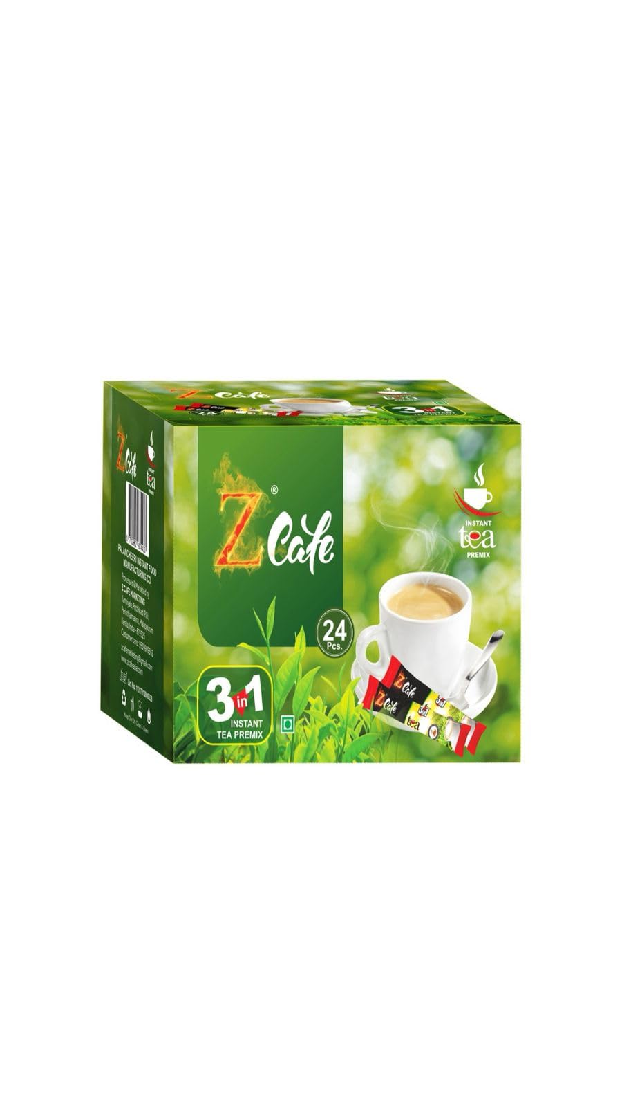 Zcafe 3 in 1 Instant Tea Premix, Box of 24 Sachets : Amazon.in