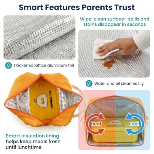 Image of Zibuyu Insulated Lunch Bag for Kids Girls & Boys, 4L Tiger Tiffin Bag