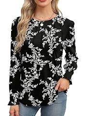 3-black White Floral