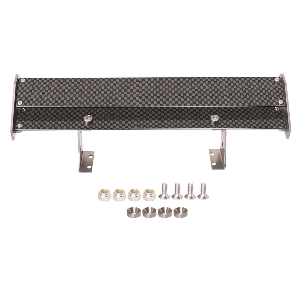 XinGeeek Double Tail Wing,Carbon Fiber RC Rear DIY Modification of Stator Wing for 1/10 RC DIY
