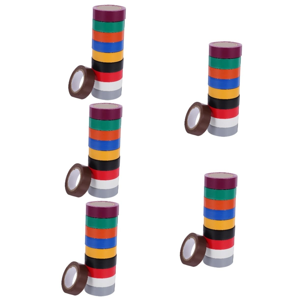 SOLUSTRE 50rotoli Isolante Pvc Per Elettricisti Resistente e Versatile Per Applicazioni Indoor e Automotive