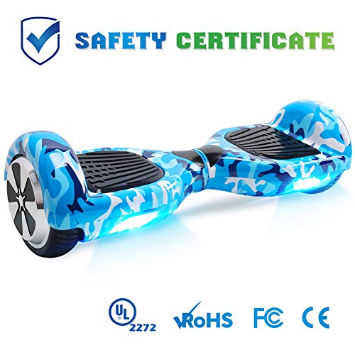 WINGOO Hoverboard 6.5" Gyropode Overboard Enfant avec Norme UL2272, Self Balance Board Electrique, Hover Board avec et LED, 2 * 250W Moteur, Mode Sécurité Enfant