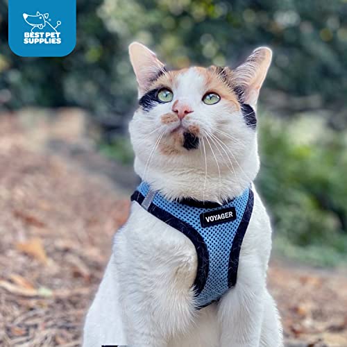 Voyager Step-In Air Dog Harness - All Weather Mesh Step In Vest Harness For Small Dogs By Best Pet Supplies - Baby Blue Base, S #TOP6