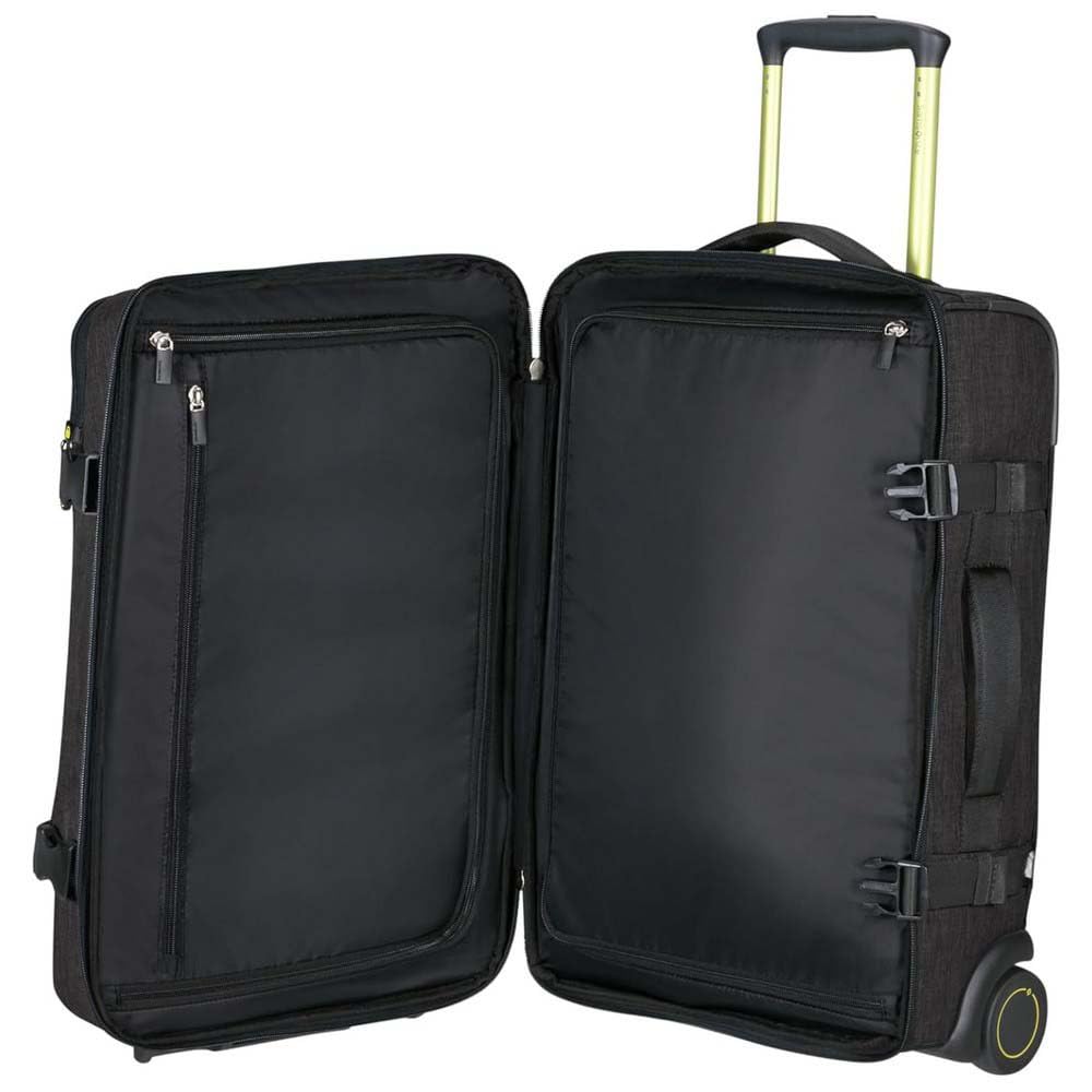 Samsonite Securipak - Bolsa de Viaje S con Ruedas, 55 cm, 39 L, Color Negro (Acero Negro)